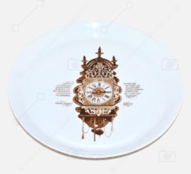 Assiette à gâteau, assiette/plat à pâtisserie de la vaisselle horloge, Nutroma de Mitterteich Porzellan
