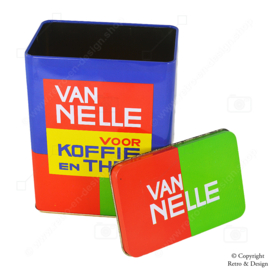 Multicoloured Rectangular Tin by Van Nelle (1990-1999)