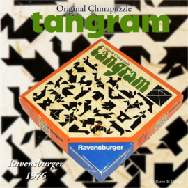 Vintage Tangram, Original Chinapuzzle van Ravensburger 1976