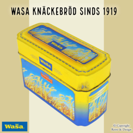 Boîte de rangement nostalgique pour le pain croustillant Wasa - Un morceau d'histoire