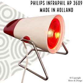 Philips Infraphil HP 3609 – Lámpara infrarroja vintage de los Países Bajos