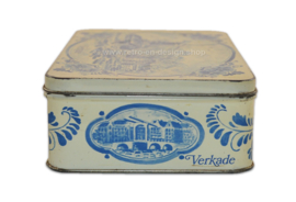 Boîte à biscuits Verkade à l'aspect bleu de Delft