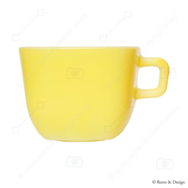 Yellow vintage Arcopal France Opale soup cup