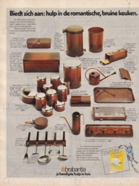 Caja de limpiabotas Vintage Brabantia, caja de pulido en "Shadow brown": dos tonos de marrón
