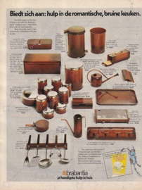 Vintage Brabantia Schuhputzdose, Putzdose in „Shadow Brown“: zwei Brauntöne