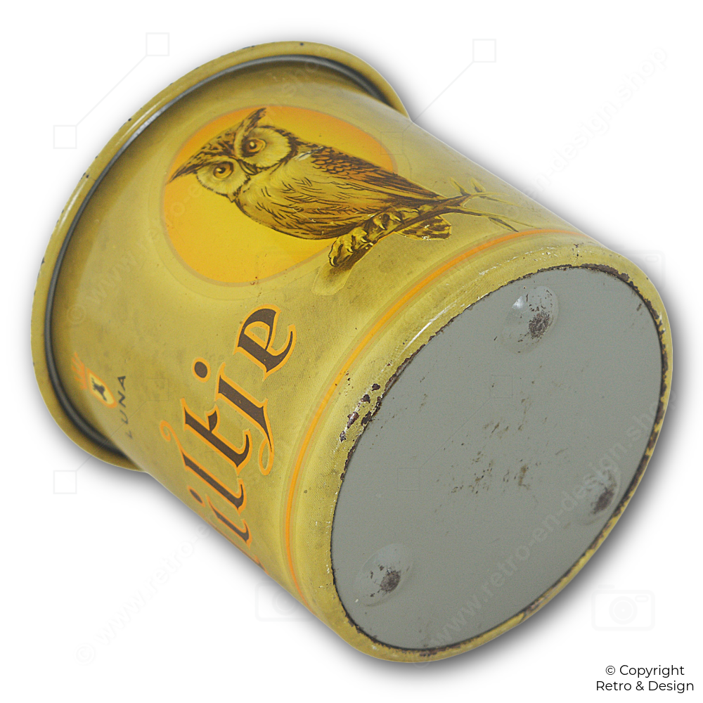 Caja de Lata para Puros Vintage Luna Uiltje La Bolsa Kampen (1960–1965)