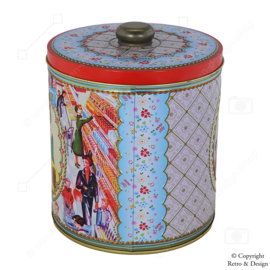 Albert Heijn Retro Storage Tin with Red Rim - 125th Anniversary Edition