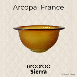 Assiette à soupe. Bol de soupe. Arcoroc Sierra. verre amber