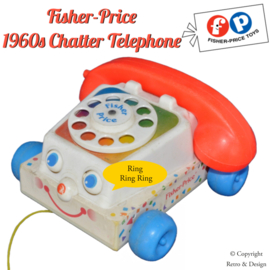 Teléfono de Juguete Fisher Price Vintage - Un Encantador Juguete de 1961