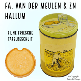 Boîte à biscuits vintage de Fa. van der Meulen & Zn – Un morceau de nostalgie des années 60