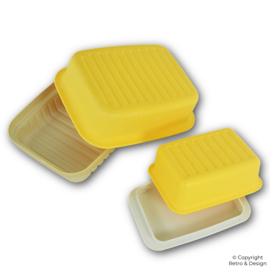 Vintage Tupperware Käsebox & Butterdose – Retro Küchenaccessoires der 1980er Jahre