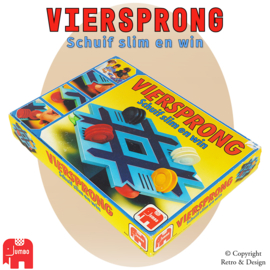 Viersprong – Schuif Slim en Win (Jumbo, 1987) - Tactisch Geheugenspel voor het Hele Gezin