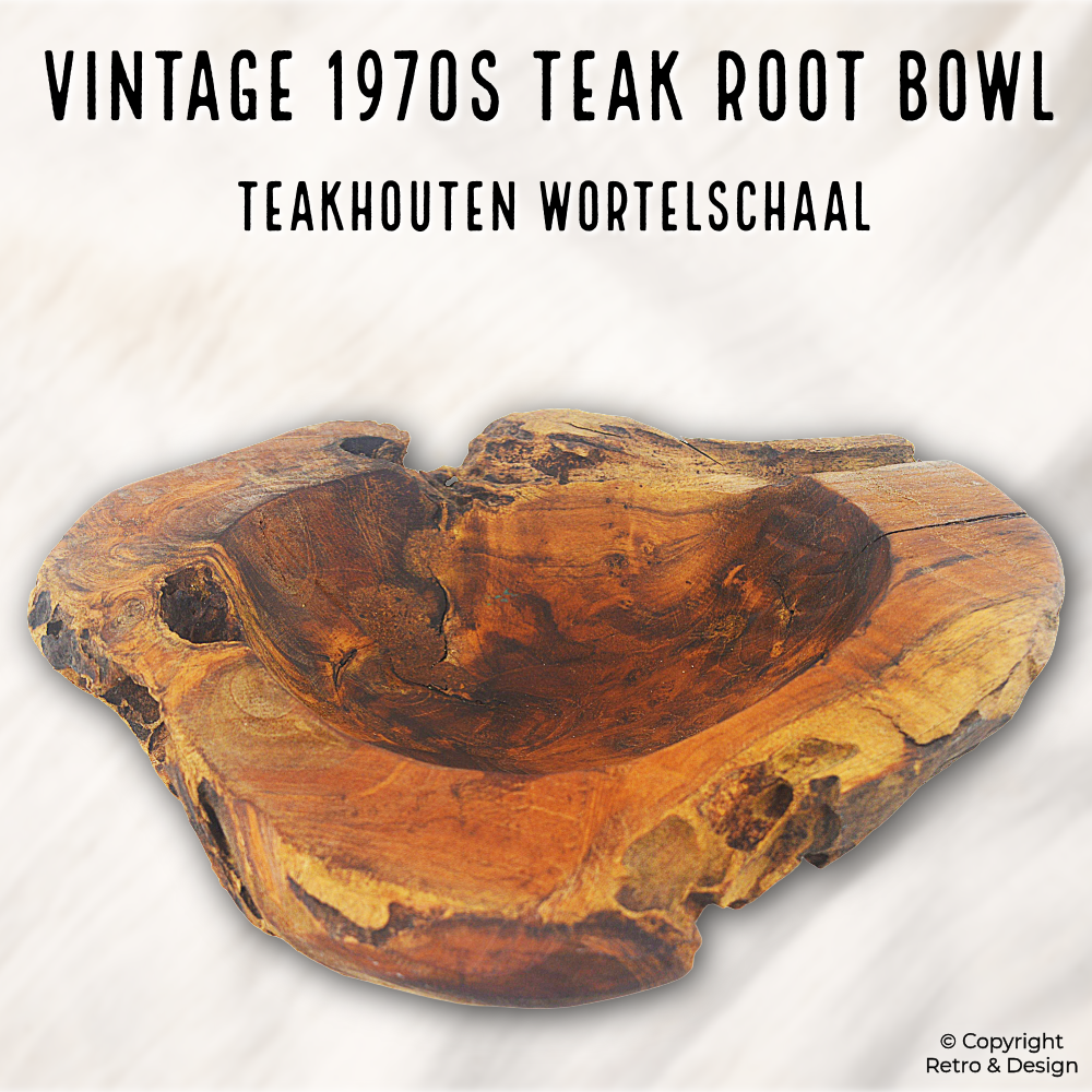 Characterful Teak Wood Bowl by Vivre pour Vivre – Handcrafted & Timeless
