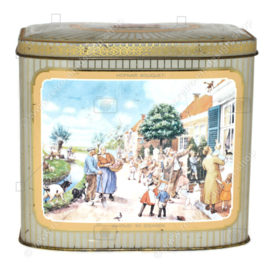 Vintage Hofnar Cigars tin with illustration of the storytelling picture "Aap-Noot-Mies" by Cornelis Jetses