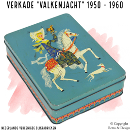 Lata Vintage Verkade "La Caza del Halcón"