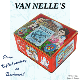 Nostalgische Dose, Van Nelle's Dampf-Kaffeerösterei und Teehandel von 1976