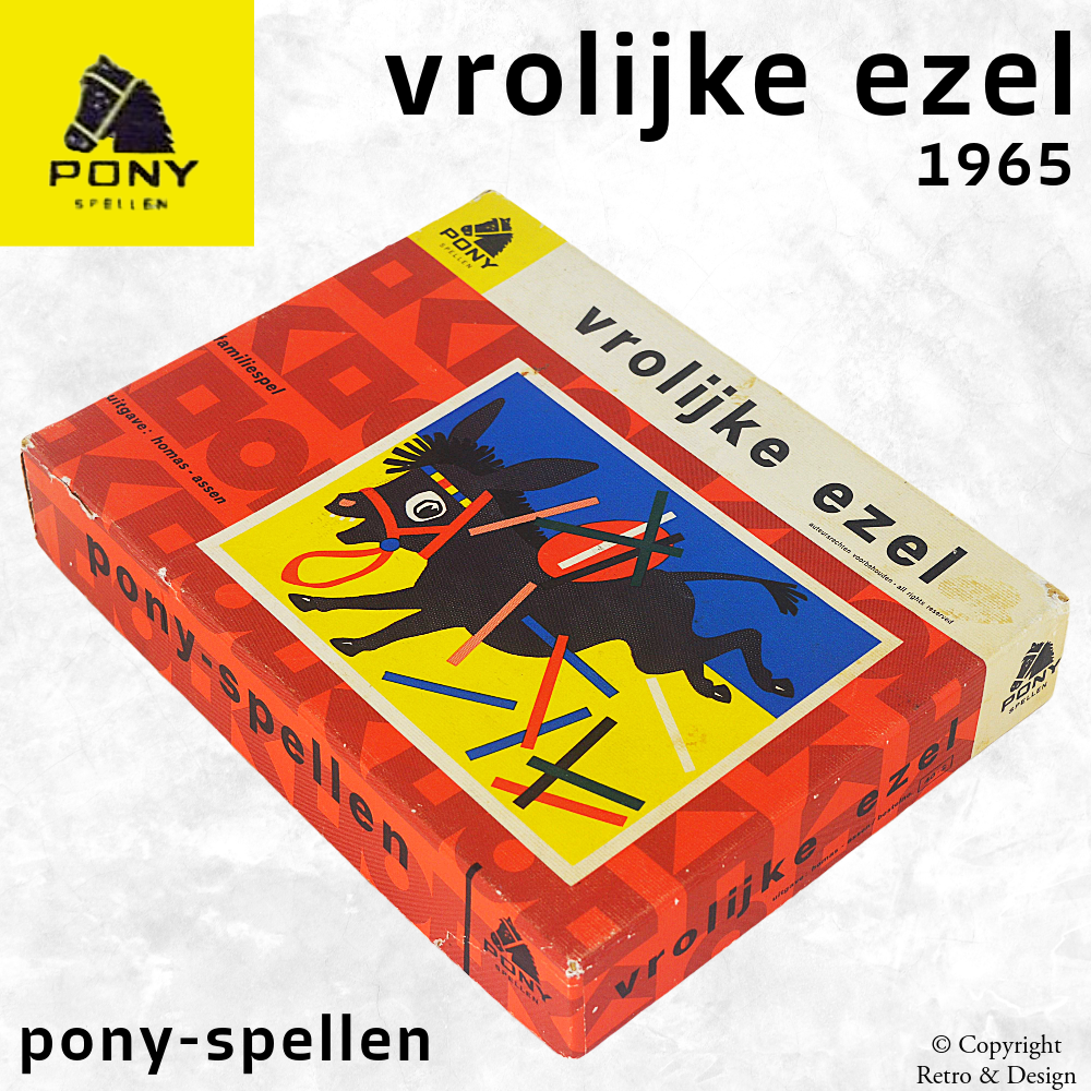 Vrolijke Ezel – Gezelschapsspel van Pony Spellen (1965)