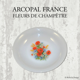 Arcopal France. Fleurs de Champêtre. assiette creuse Ø 21 cm.