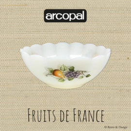 Geschulpte schaal of kom van Arcopal, Fruits de France Ø 15,5 cm