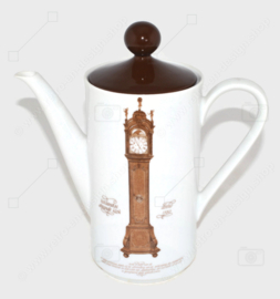 Cafetera de porcelana Nutroma o tetera producida por Mitterteich Porzellan (juego de vajilla de reloj)