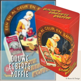 Présentation de la boîte de rangement rétro pour café Douwe Egberts !