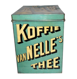 Groot formaat vintage Van Nelle's Koffie Thee winkelblik