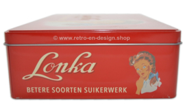 Retro caja de lata Lonka, soft & delicious