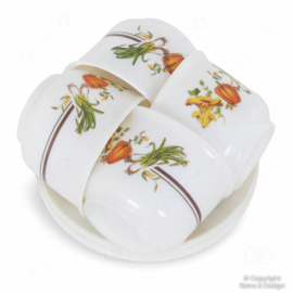 Taza y Platillo Arcopal France “Légumes” – Tamaño Grande – También Apta como Cuenco para Sopa – Años 70