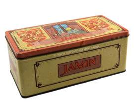 Vintage tin for biscuits by Jamin