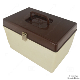 Nostalgic 'CURVER' Sewing Box from the 1970s - A Timeless Piece for Your Collection!