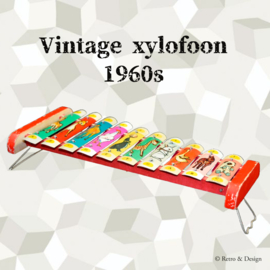 Vintage xilófono para niños, juguete musical