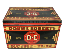 Groot rechthoekig winkelblik van Douwe Egberts voor Koffie en Thee