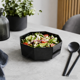 Salade bowl by Arcoroc France, Octime black Ø 17,5 cm