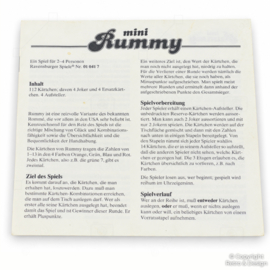 Vintage Mini Rummy – Ravensburger 1981 | Compleet gezelschapsspel