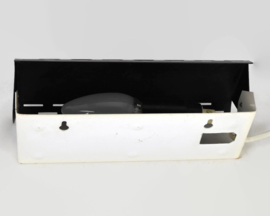Vintage bedlampje "Lano" uit de jaren 70 - 80 in zwart met wit