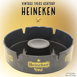 Cendrier Publicitaire Vintage Heineken (années 1960) – Design Rétro Iconique !