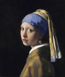 Lata cilíndrica  "La lechera - La joven de la perla" Johannes Vermeer van Delft