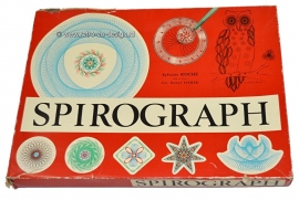 Tekenen met Spirograph - Sylvain Roche, made in France. Vintage