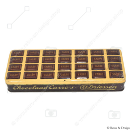Längliche Blechdose für Chocolate Carro's von A. DRIESSEN