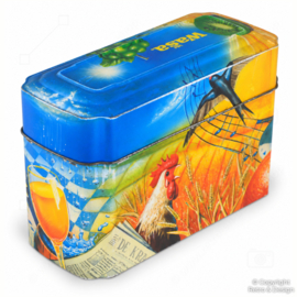 Vintage Wasa Crackers Bewaarblik – Kleurrijk Design | 1985–1999