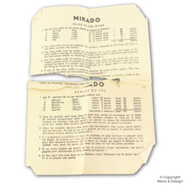 🎋 Vintage Wooden Mikado Game – Classic Skill Game (c. 1950–1970)