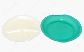 Plato dividido Vintage Tupperware Crystalwave para microondas