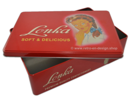 Retro caja de lata Lonka, soft & delicious