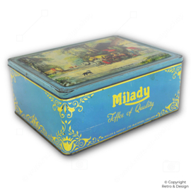 Vintage Milady Toffee Dose – Englische Retro-Süßigkeitendose von Waller & Hartley Ltd.