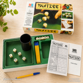 🎲 Vintage Yahtzee Dobbelspel – MB (1976)