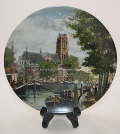Royal Mosa - Serie de 8 platos de pared 'Canales de Holanda', pintado por Koos van Loon