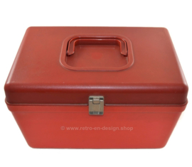 Vintage Curver sewing box from the 1970s