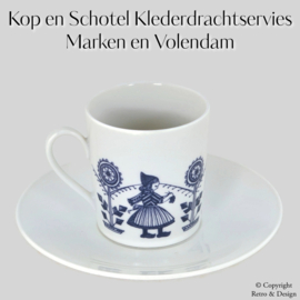 "Conjunto de Taza y Platillo "Leeuwezegel" - Marken / Volendam - ¡Una Pieza de la Historia Holandesa!