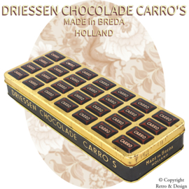 Lata Rectangular con Tapa Embellecida para los Chocolates Carro de Driessen