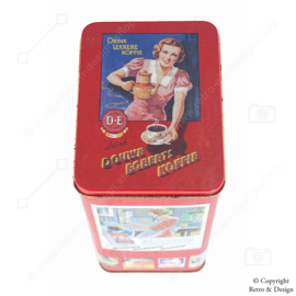 Douwe Egberts Retro Coffee Tin: Nostalgia with Beautiful Vintage Advertisements